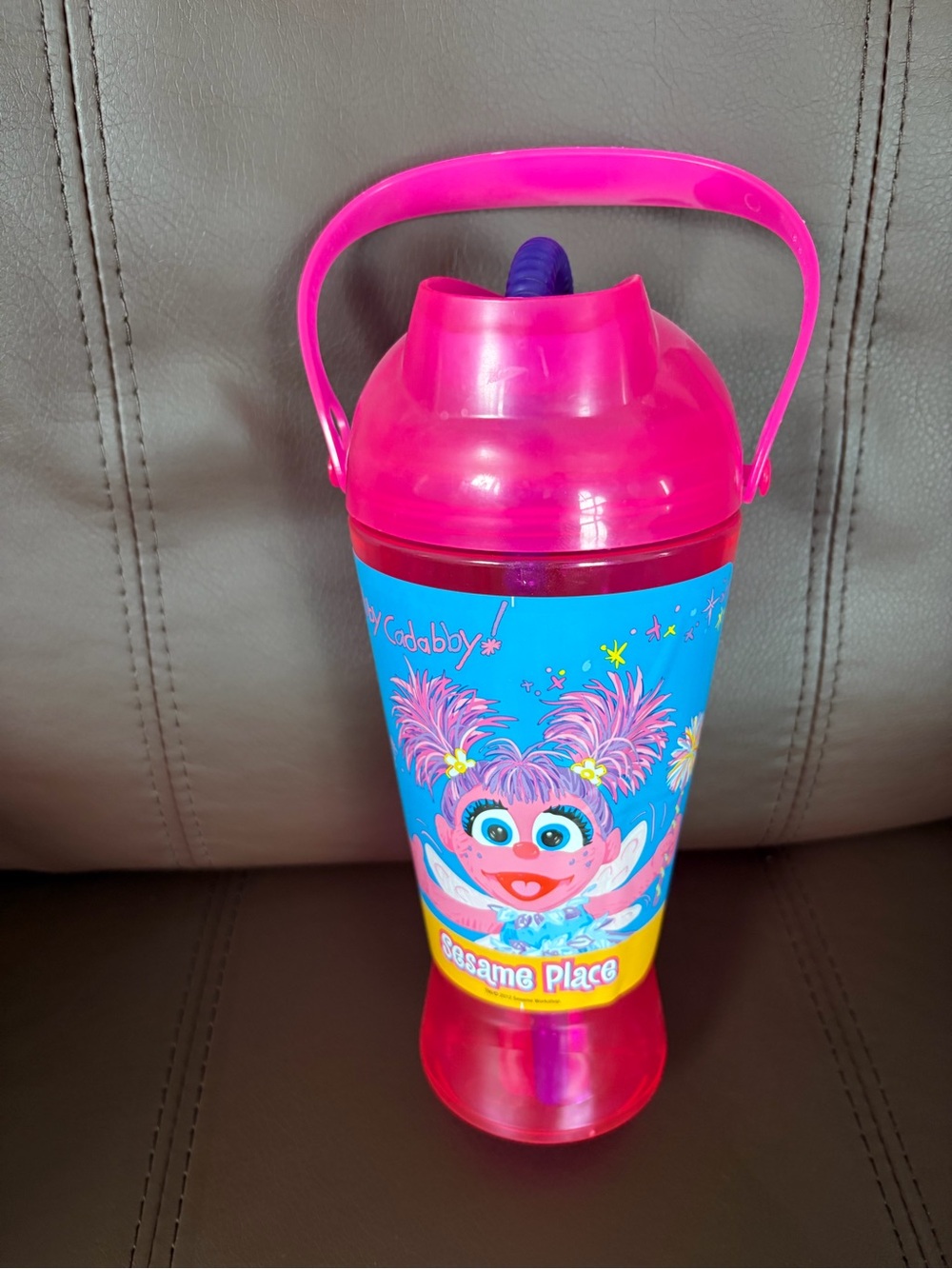 Sesame Place Abby Cadabby Pink Kids Cup